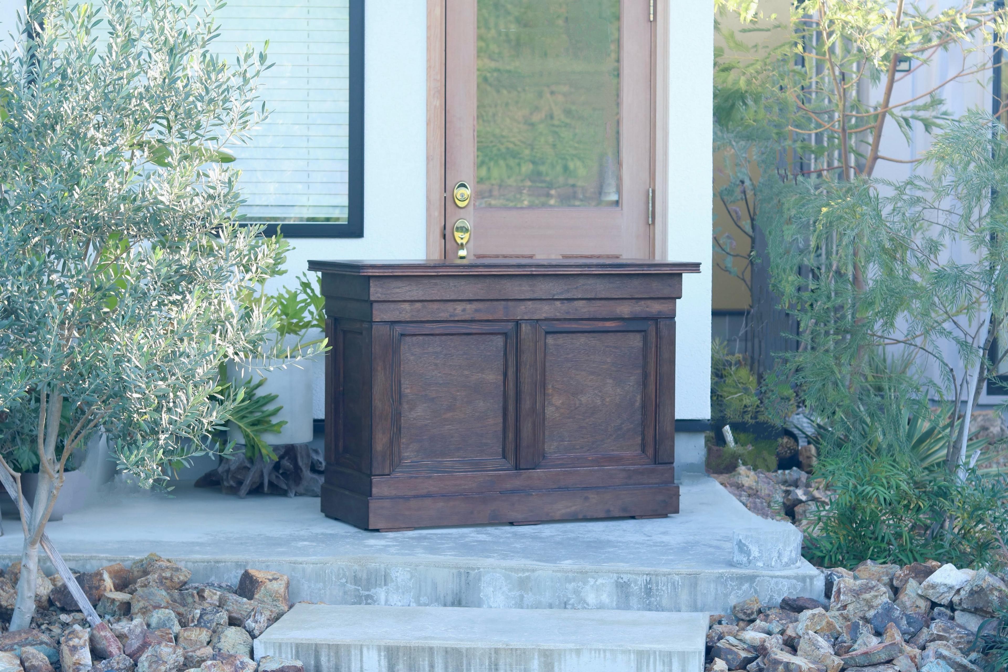 折り畳み式アンティークカウンター｜レジ・キャッシャー・バーカウンター・受付・店舗什器